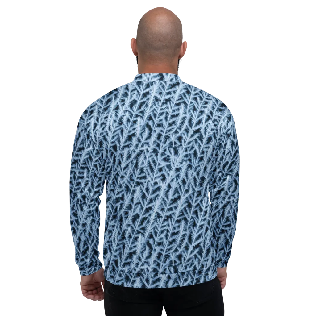 Frosted Fern on Bomber Jacket — Back