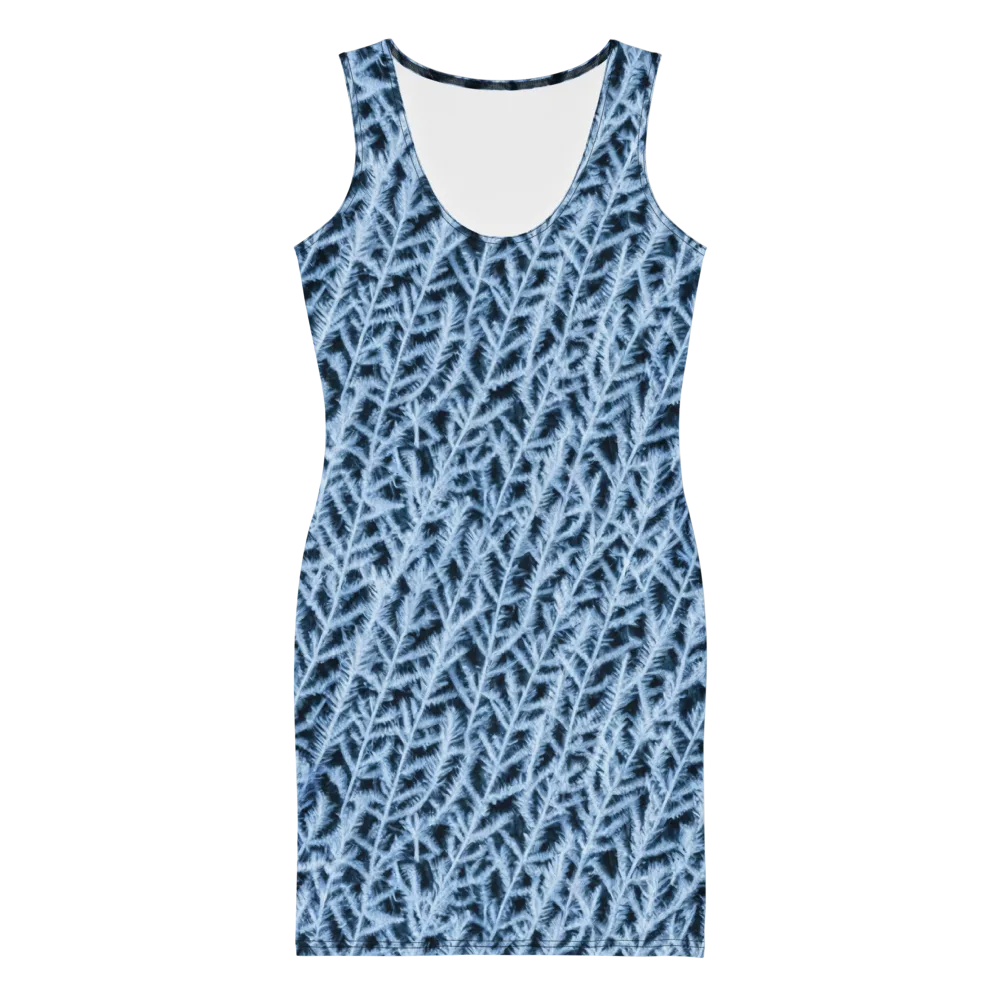 Frosted Fern on Bodycon Dress — Front