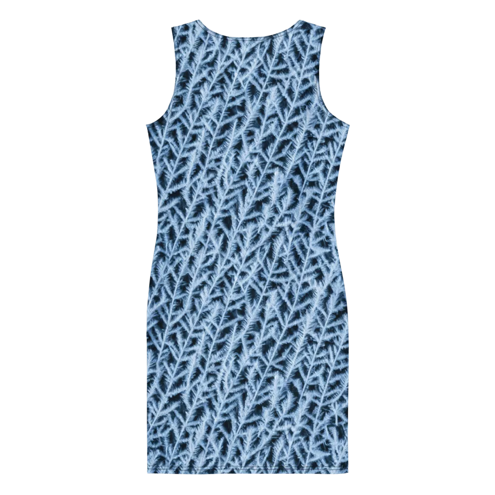 Frosted Fern on Bodycon Dress — Back