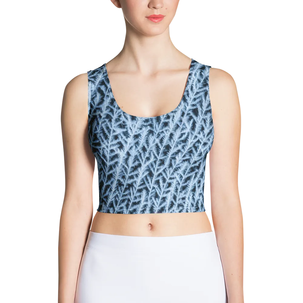 Frosted Fern on Crop Top — Front
