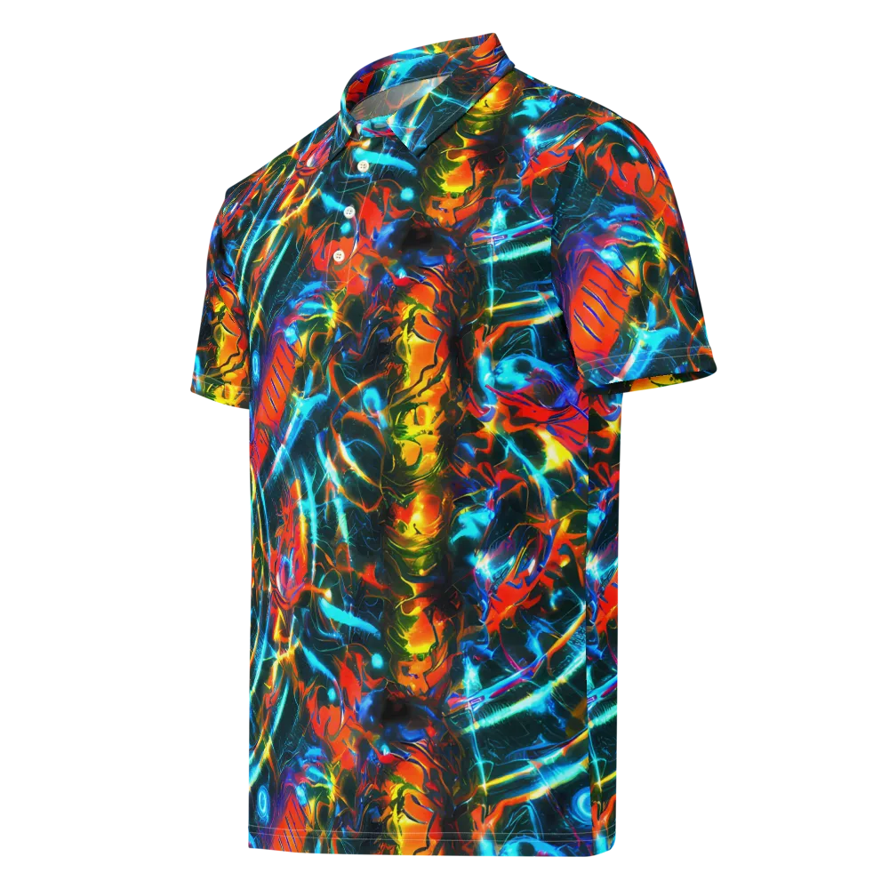 Spectrum Ignition on Men's Slim Fit Polo Shirt — Left Front
