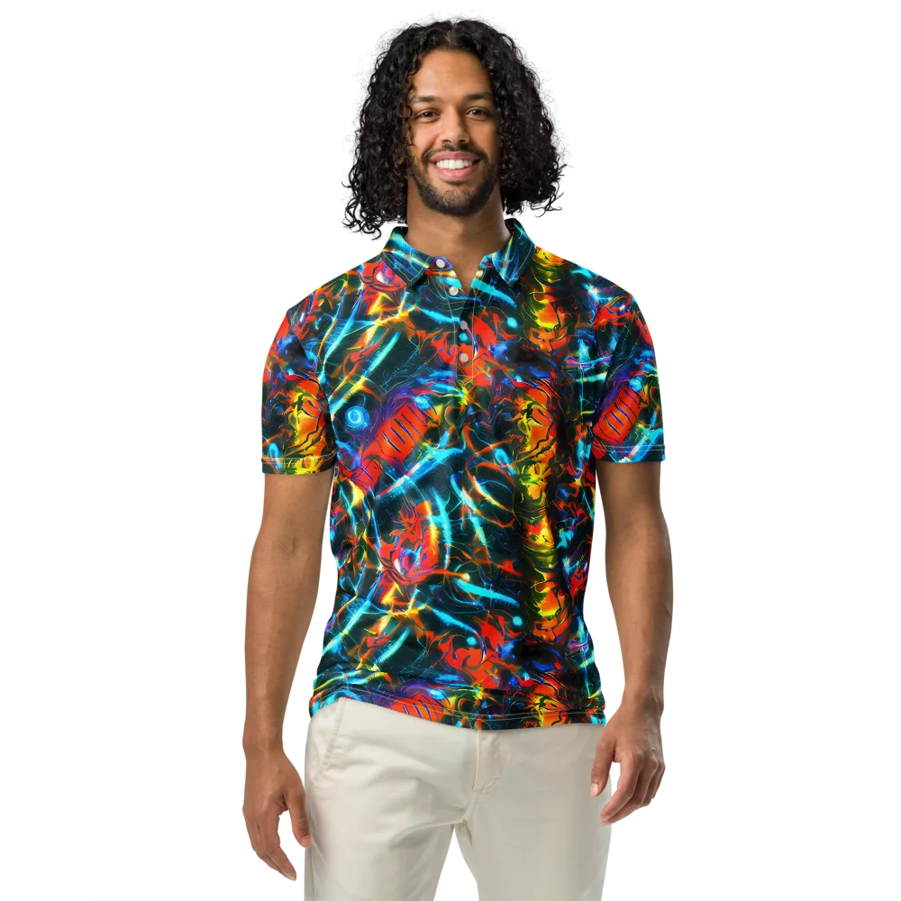 Spectrum Ignition on Men's Slim Fit Polo Shirt — Front
