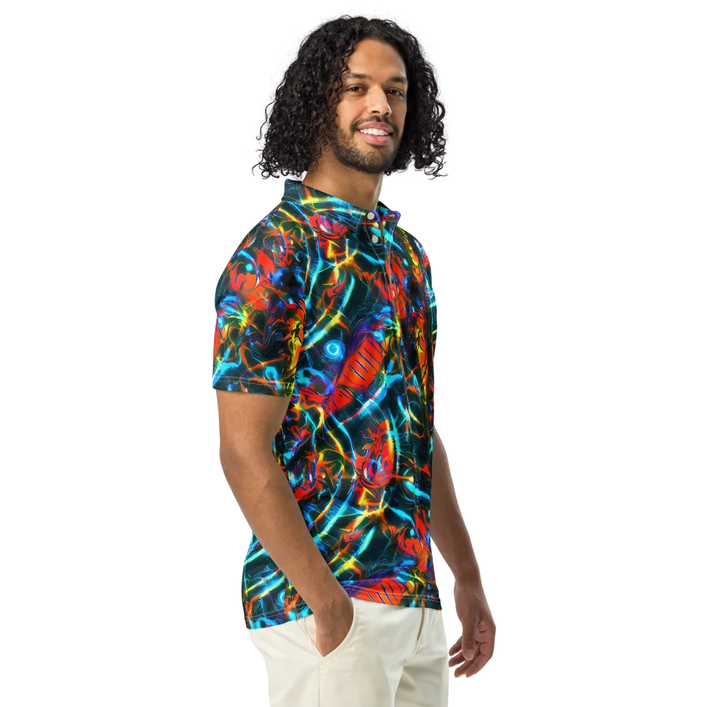 Spectrum Ignition on Men's Slim Fit Polo Shirt — Right Front