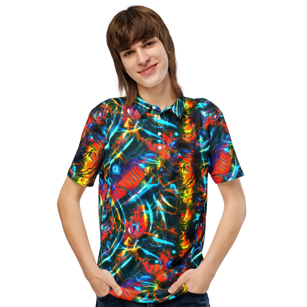 Spectrum Ignition on Men's Slim Fit Polo Shirt — Front