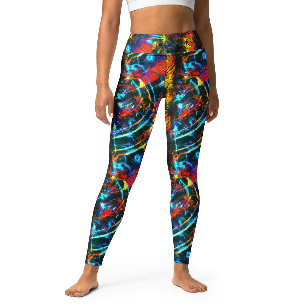 Spectrum Ignition on Yoga Leggings — Front