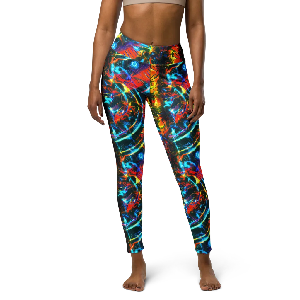 Spectrum Ignition on Yoga Leggings — Front