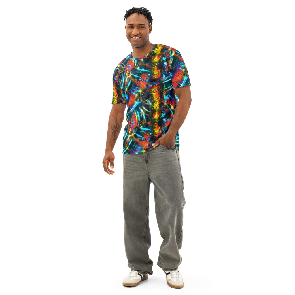 Spectrum Ignition on Men's Cotton Crew Neck T-Shirt — Front