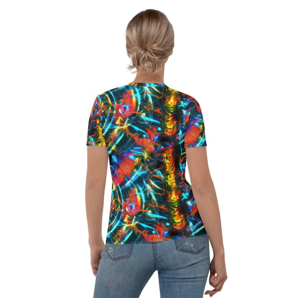 Spectrum Ignition on Women's Crew Neck T-Shirt — Back