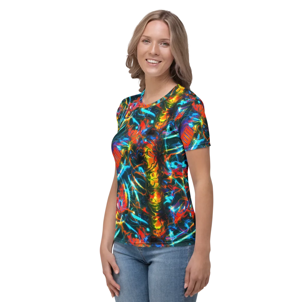 Spectrum Ignition on Women's Crew Neck T-Shirt — Left