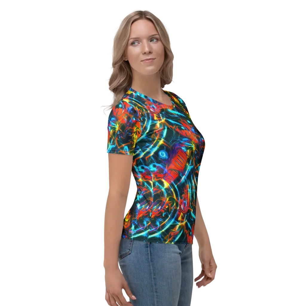 Spectrum Ignition on Women's Crew Neck T-Shirt — Right