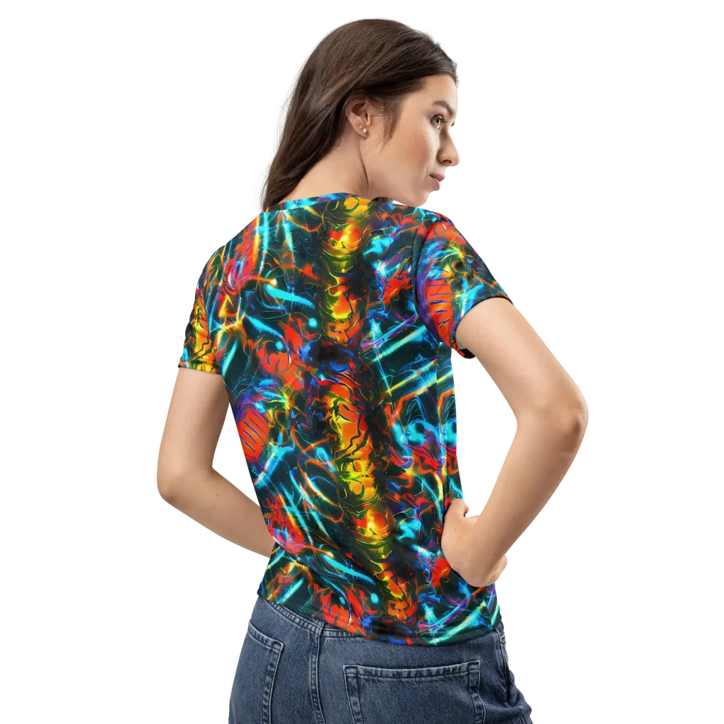 Spectrum Ignition on Women's Crew Neck T-Shirt — Back