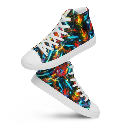 Spectrum Ignition on a Women's High Top Canvas Shoes