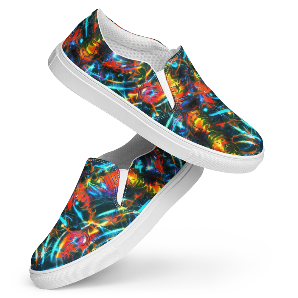 Spectrum Ignition on Women's Slip-On Canvas Shoes — Front