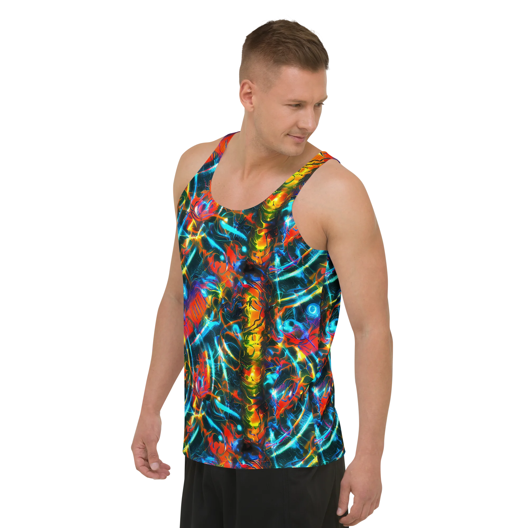 Spectrum Ignition on Men's Tank Top — Left Front