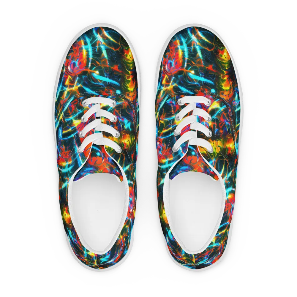 Spectrum Ignition on Men's Lace-Up Canvas Shoes — Front