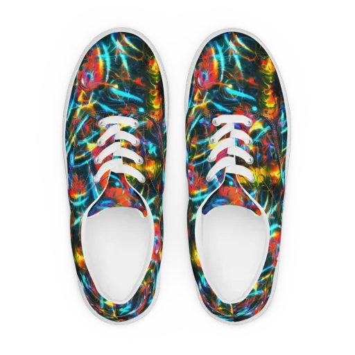 Spectrum Ignition on a Men's Lace-Up Canvas Shoes