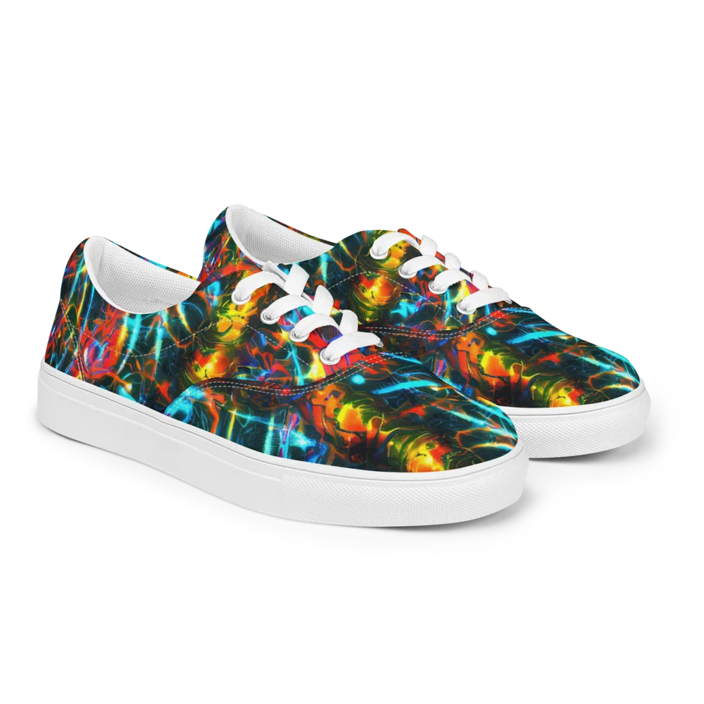 Spectrum Ignition on Men's Lace-Up Canvas Shoes — Right Front