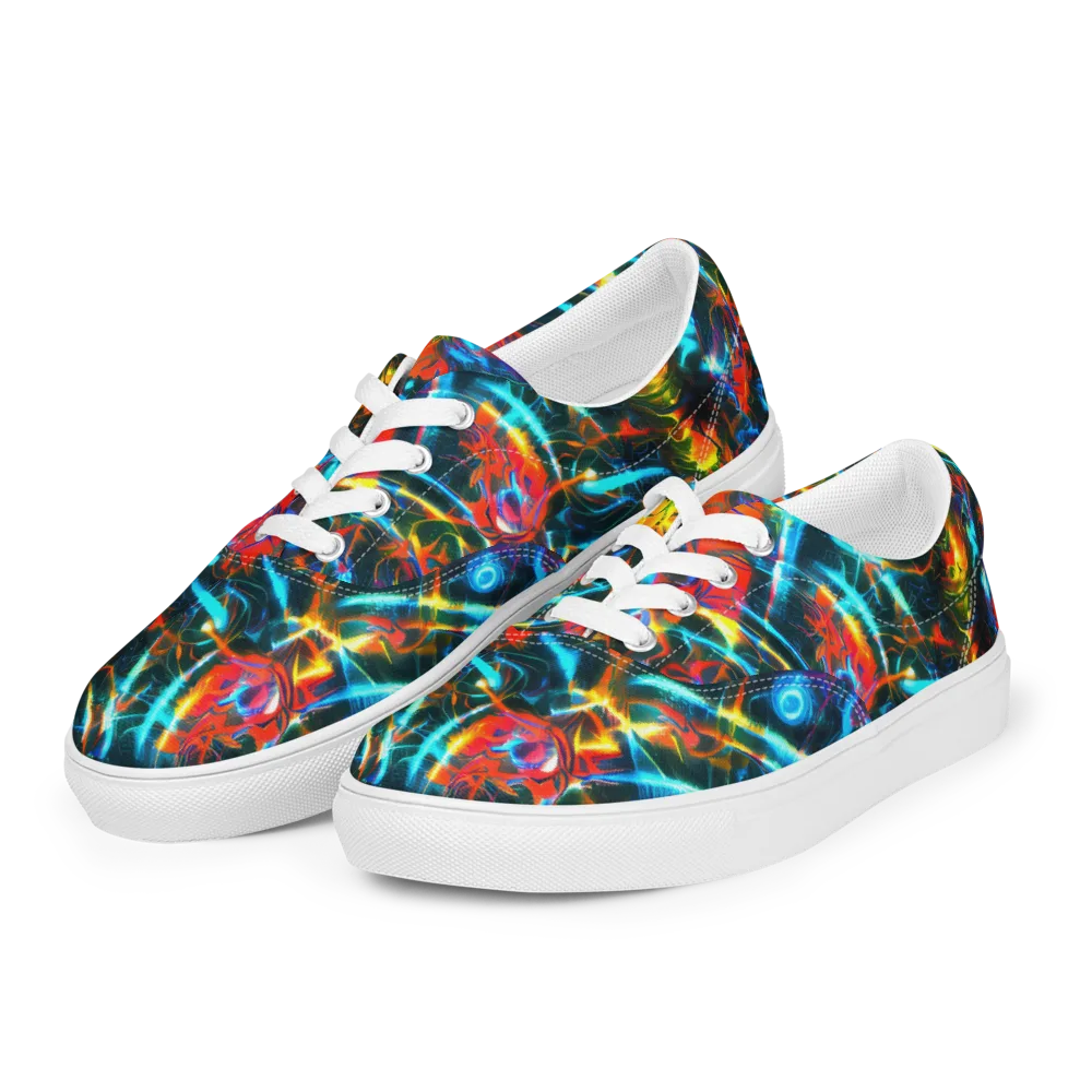 Spectrum Ignition on Men's Lace-Up Canvas Shoes — Left Front