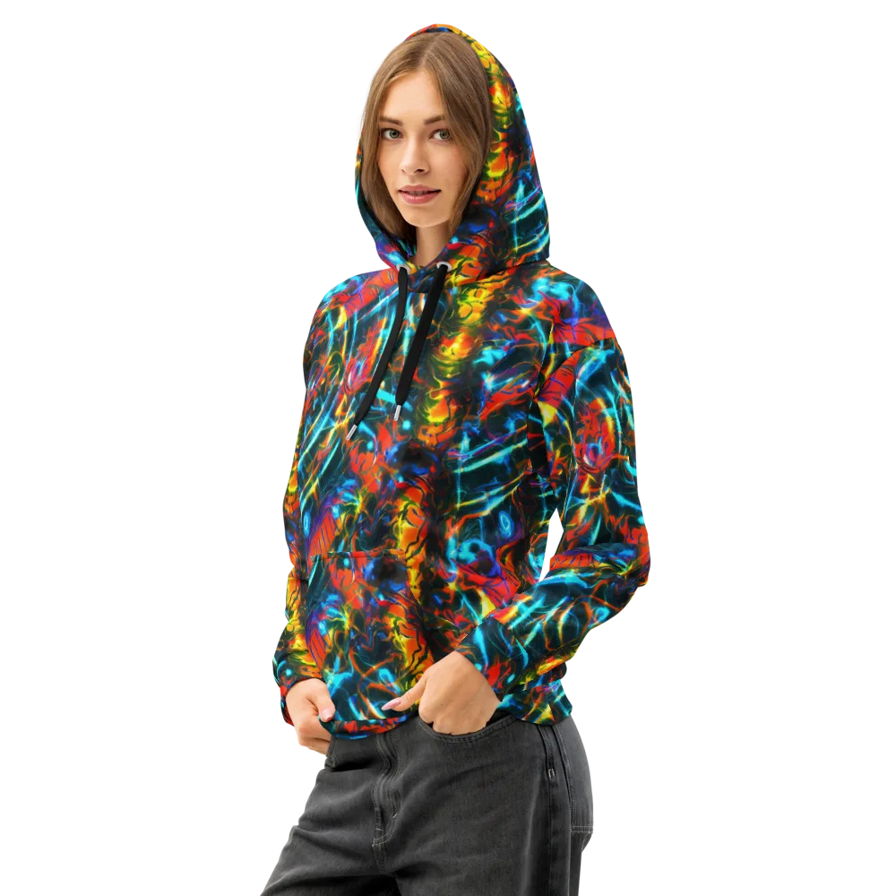 Spectrum Ignition on Cotton Hoodie — Left Front