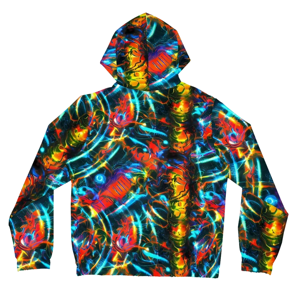Spectrum Ignition on Women's Full-Zip Hoodie — Back