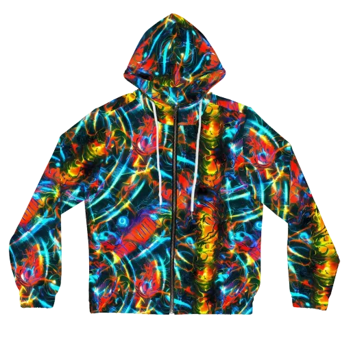 Spectrum Ignition on a Women's Full-Zip Hoodie
