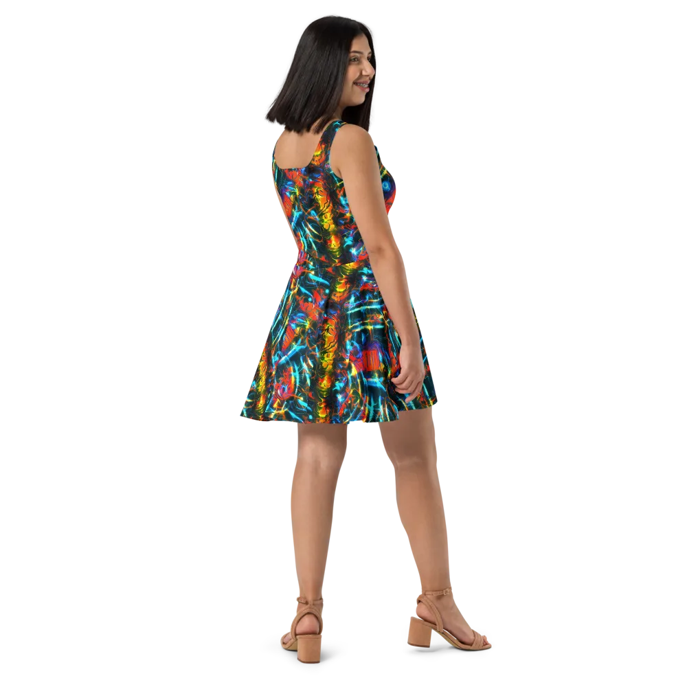 Spectrum Ignition on Skater Dress — Right