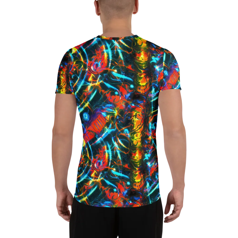 Spectrum Ignition on Men's Athletic T-Shirt — Back