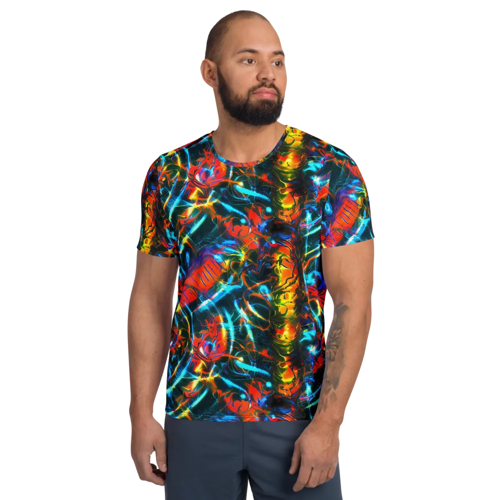 Spectrum Ignition on Men's Athletic T-Shirt — Front
