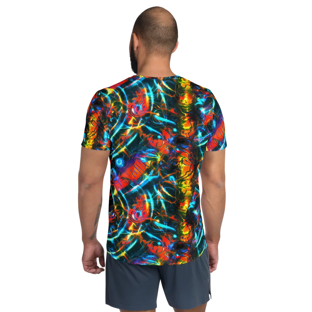 Spectrum Ignition on Men's Athletic T-Shirt — Back