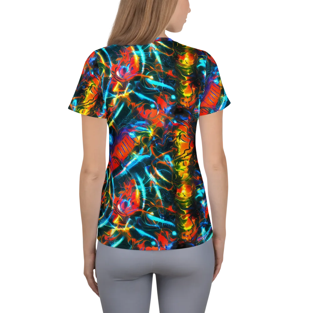 Spectrum Ignition on Women's Athletic T-Shirt — Back