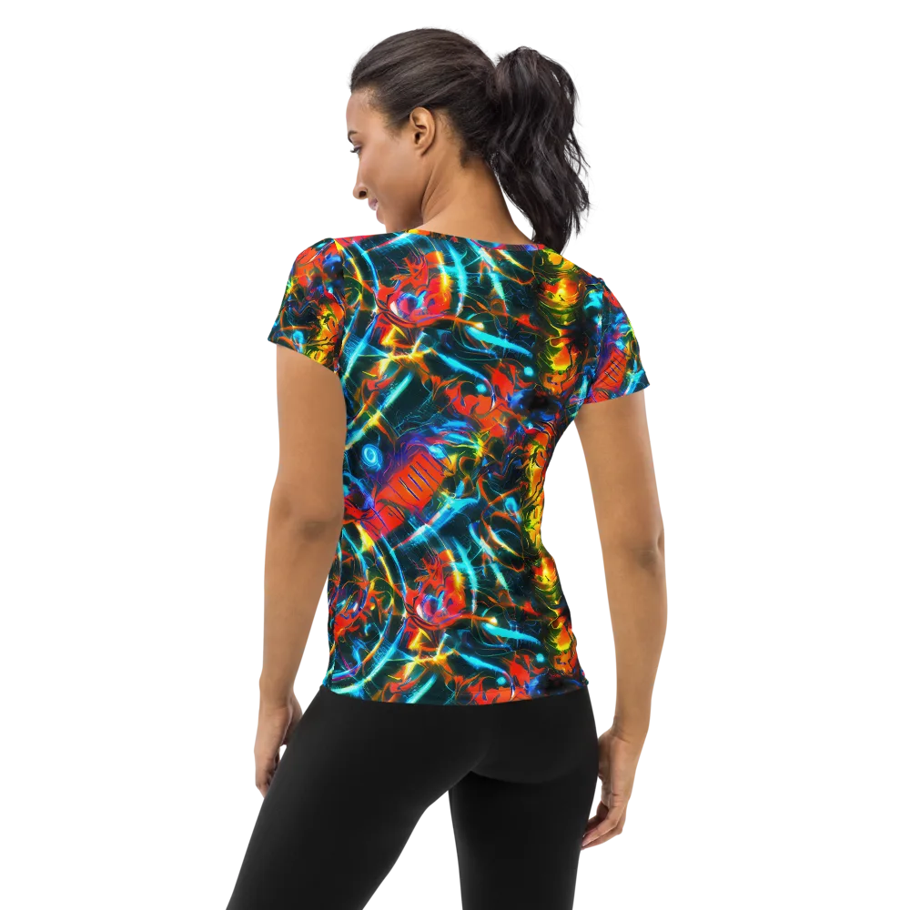 Spectrum Ignition on Women's Athletic T-Shirt — Back
