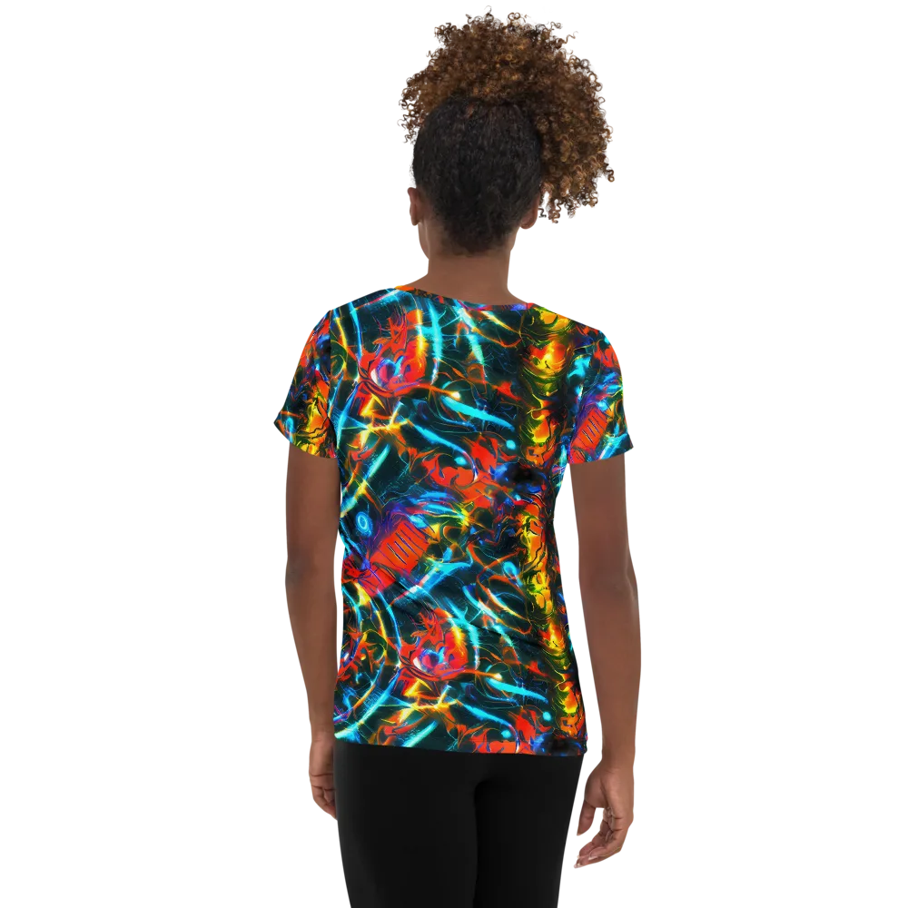 Spectrum Ignition on Women's Athletic T-Shirt — Back