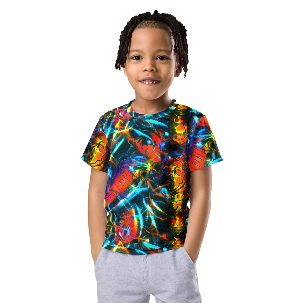Spectrum Ignition on Kids Crew Neck T-Shirt — Front