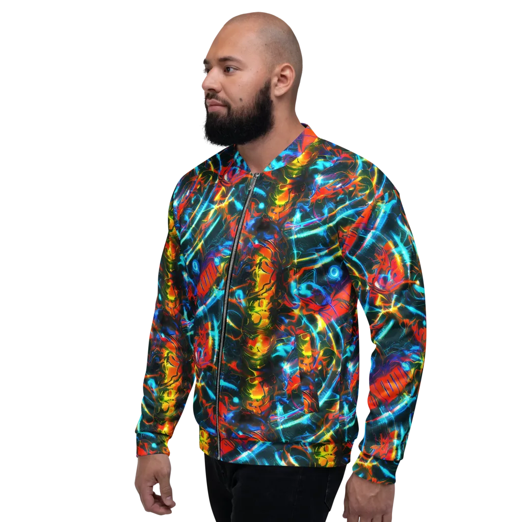 Spectrum Ignition on Bomber Jacket — Left