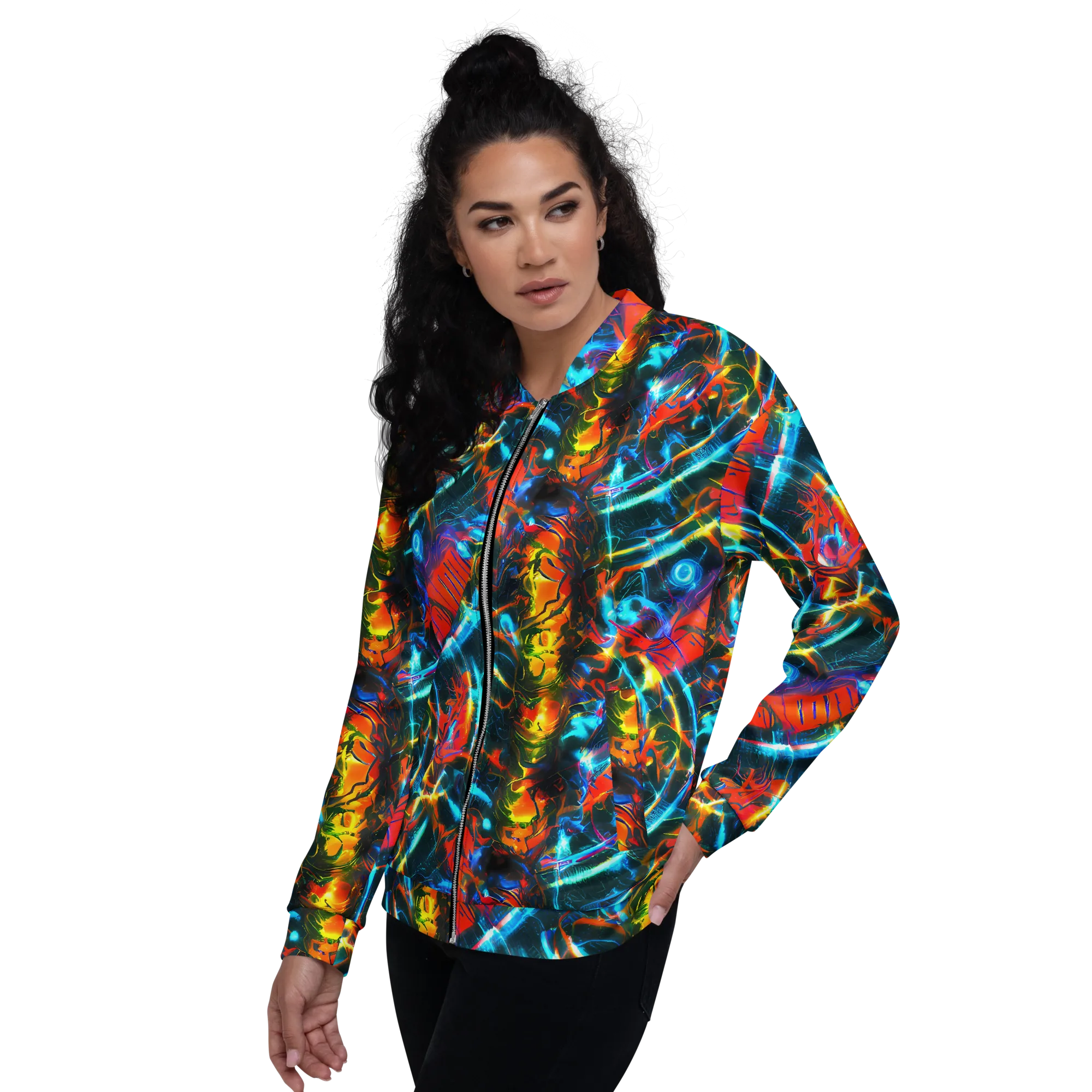 Spectrum Ignition on Bomber Jacket — Left