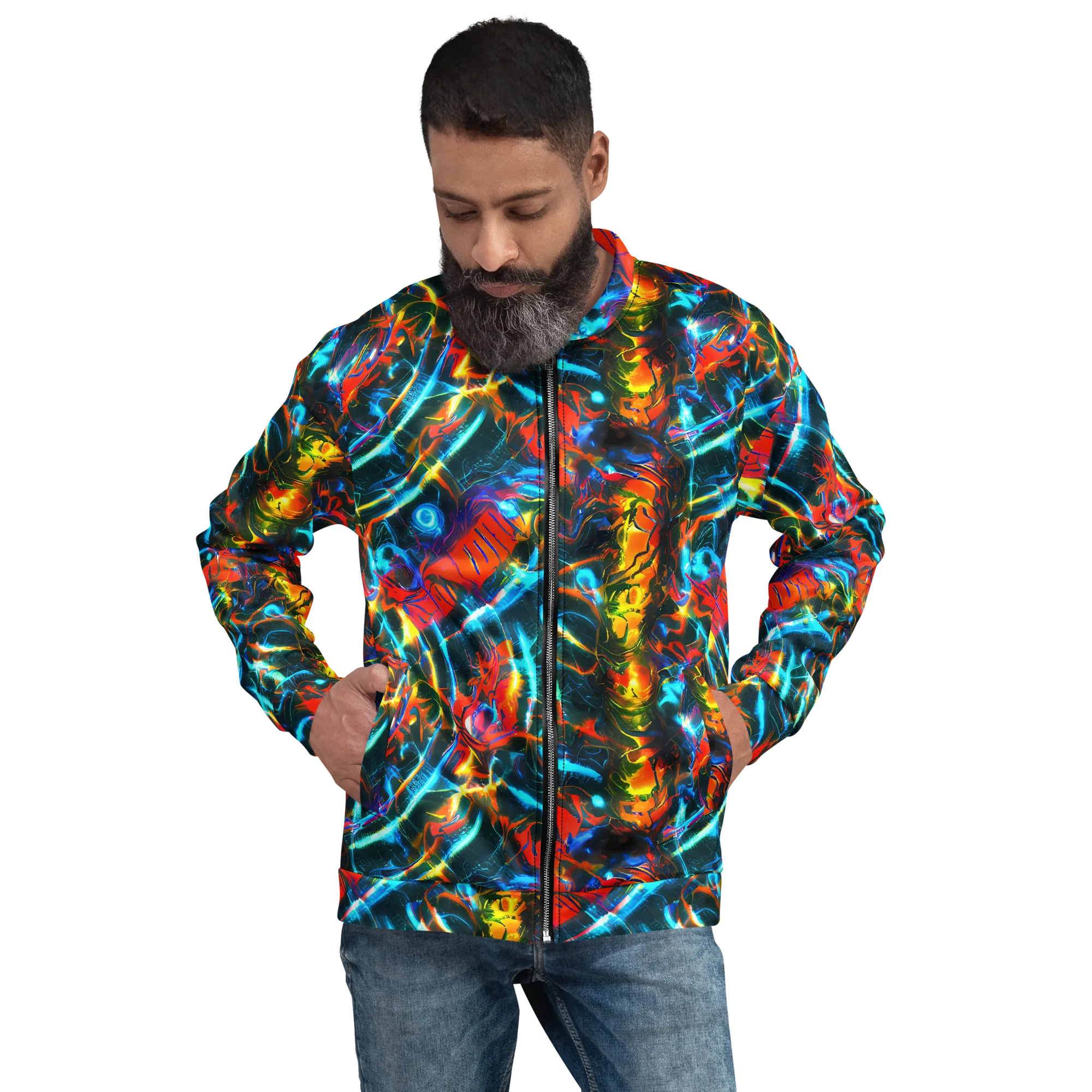Spectrum Ignition on Bomber Jacket — Front