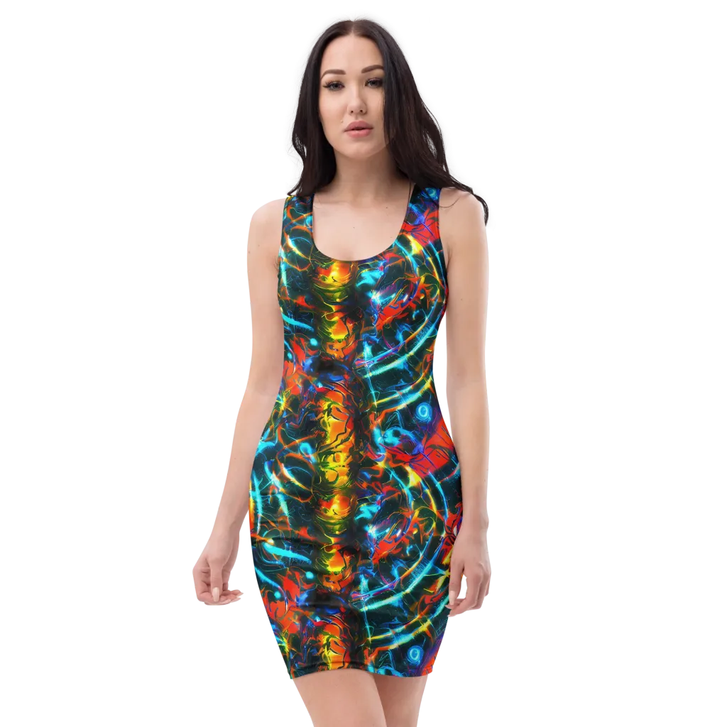 Spectrum Ignition on Bodycon Dress — Front