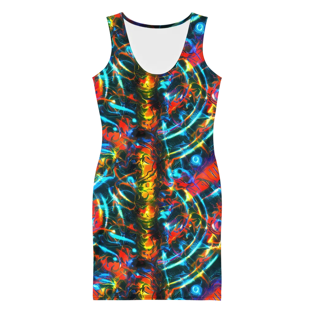 Spectrum Ignition on Bodycon Dress — Front