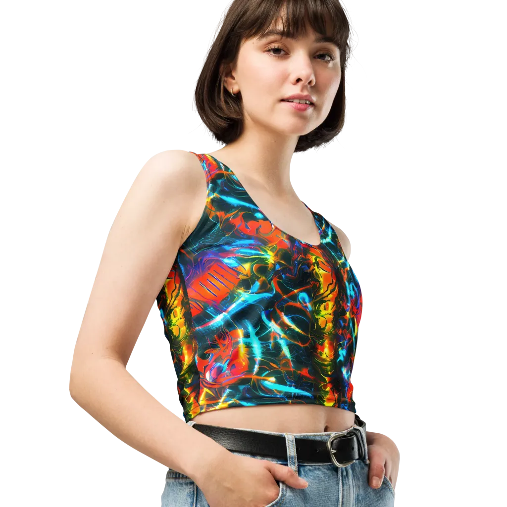 Spectrum Ignition on Crop Top — Right Front