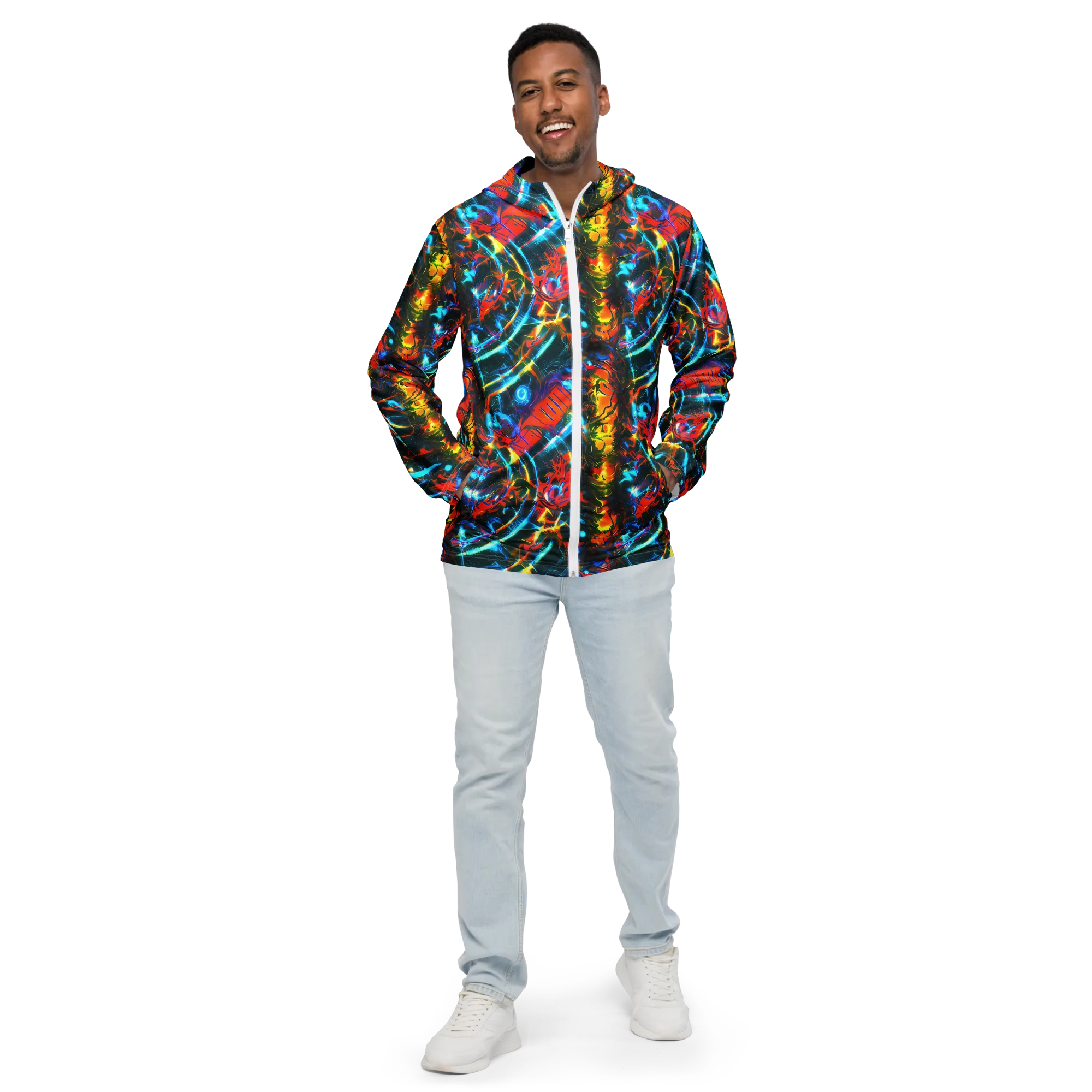 Spectrum Ignition on Men's Windbreaker — Front