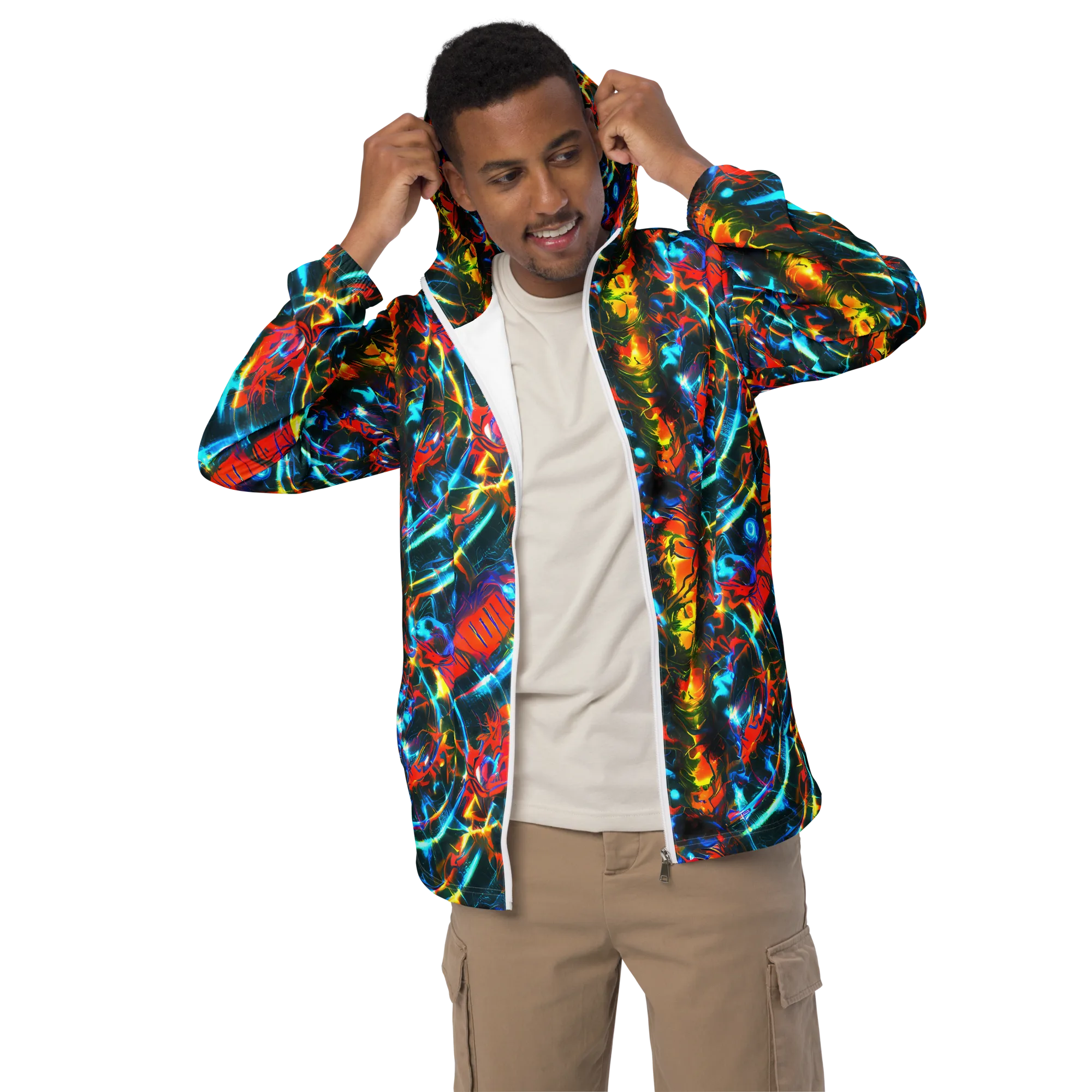 Spectrum Ignition on Men's Windbreaker — Front