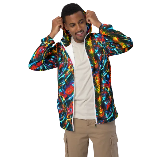 Spectrum Ignition on a Men's Windbreaker