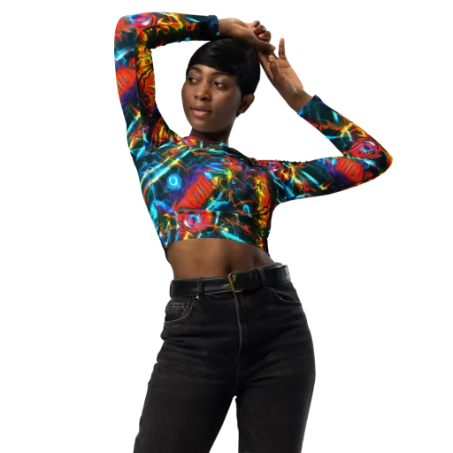 Spectrum Ignition on a Long Sleeve Crop Top