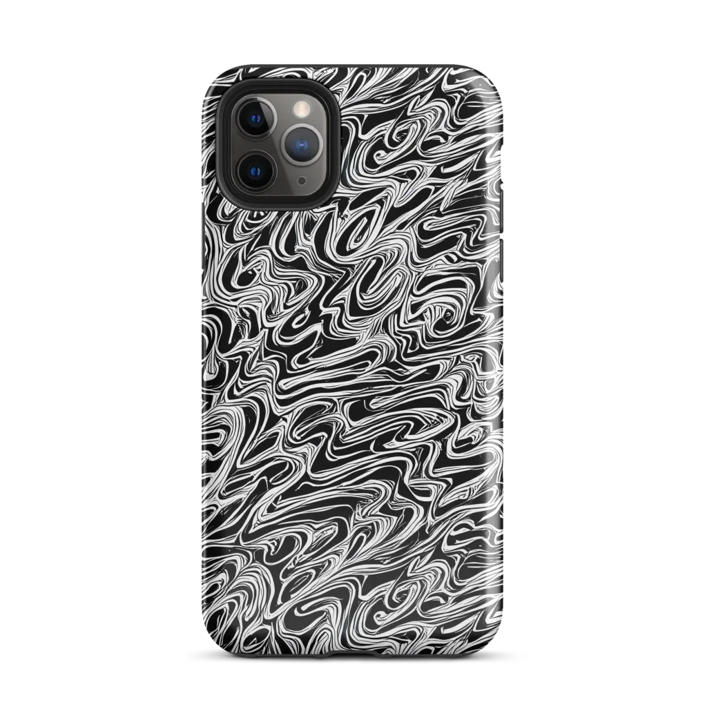 White Noise Waves on Tough Case for iPhone® — Front