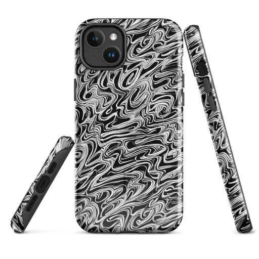 White Noise Waves on a MagSafe Tough Case for iPhone®