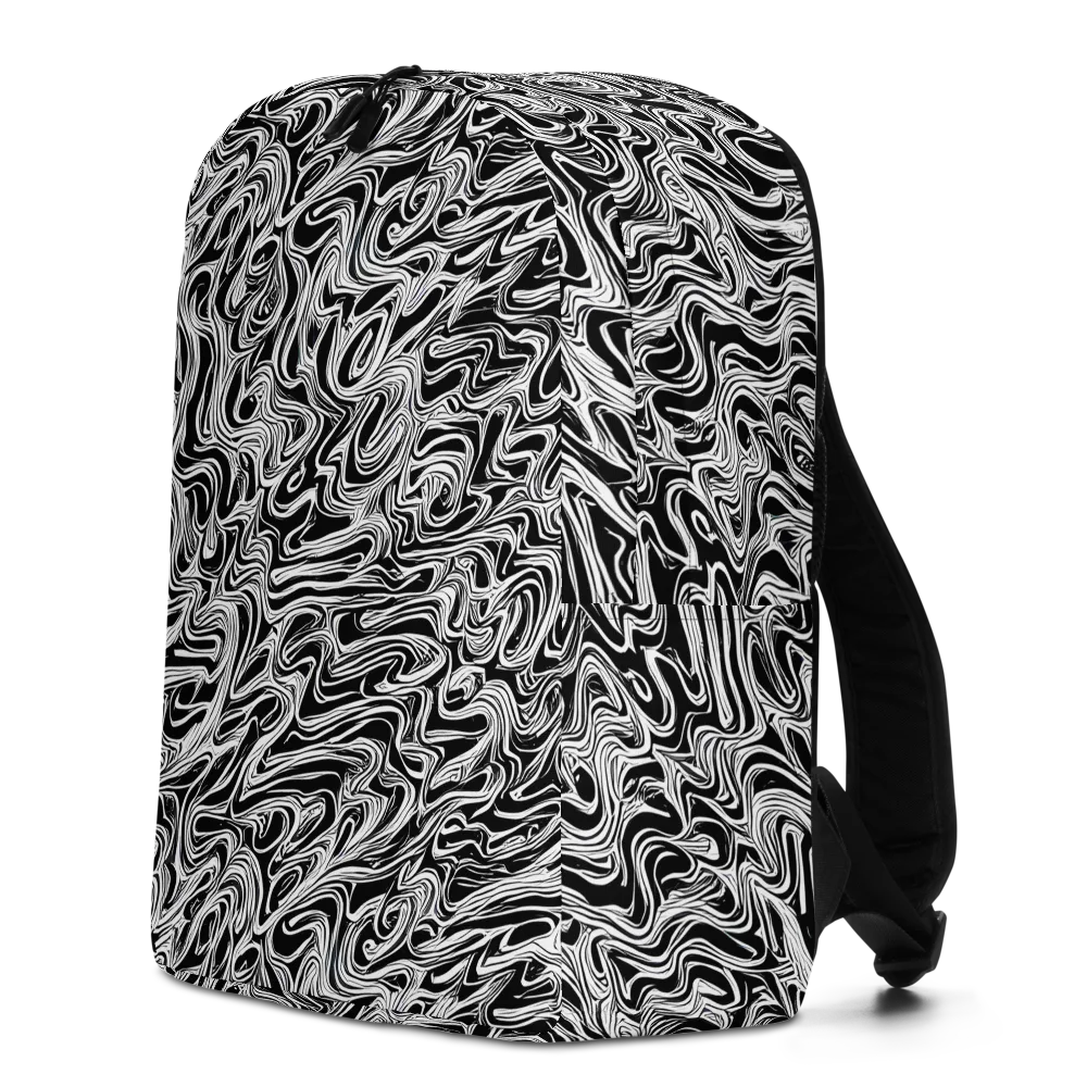 White Noise Waves on Minimalist Backpack — Left