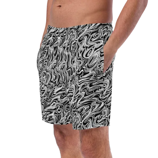 White Noise Waves on a Swim Trunks