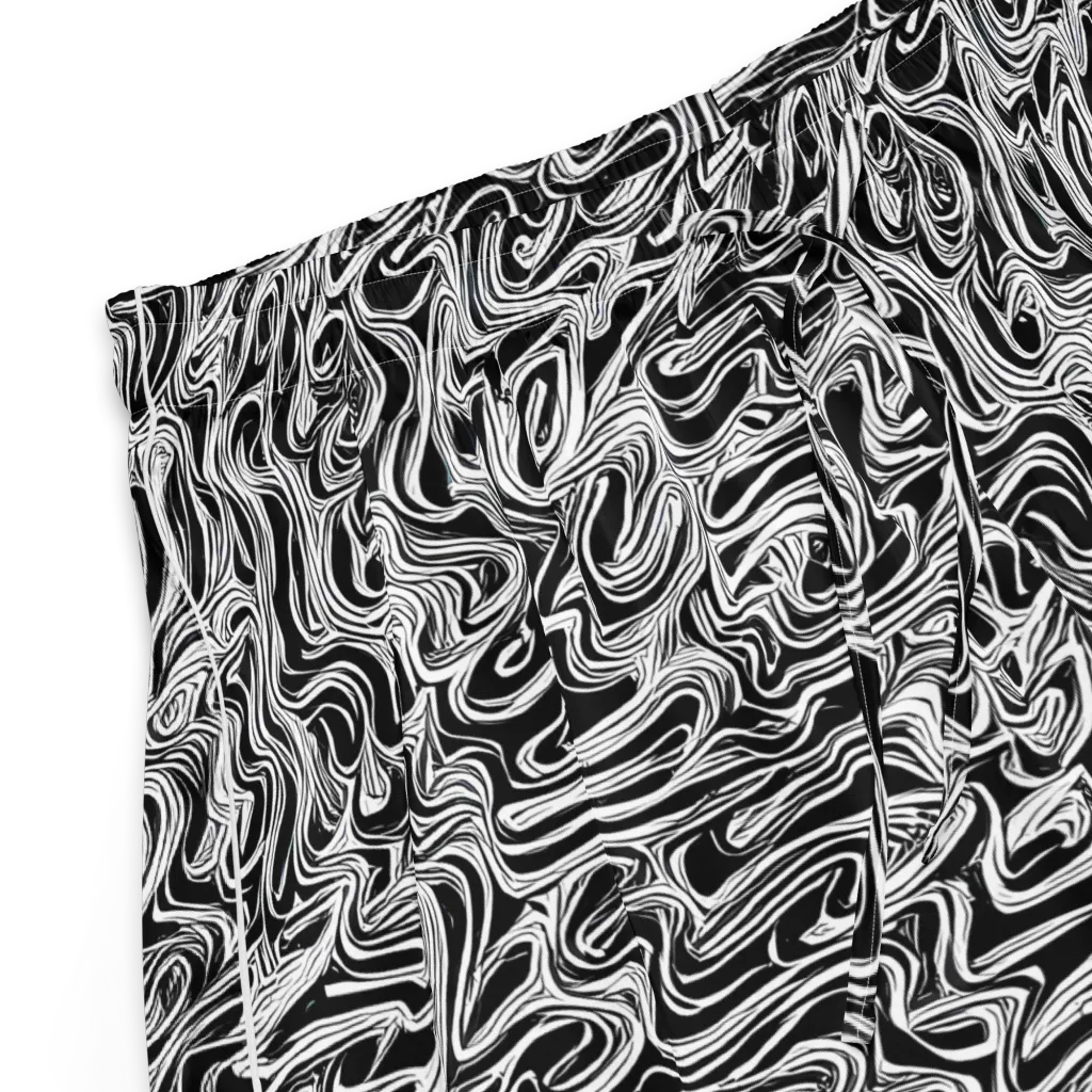White Noise Waves on Women's Pajama Shorts — Product details
