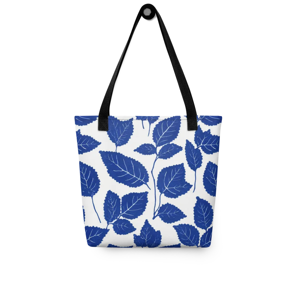 Indigo Leaves on Tote Bag — Front