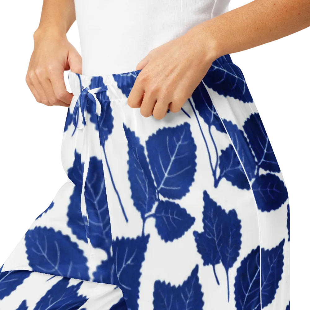 Indigo Leaves on Women's Pajama Pants — Product details
